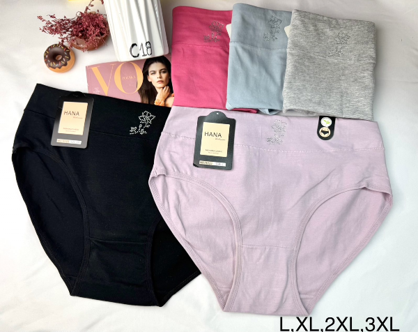Majtki damskie Roz L-3XL, Mix kolor Paczka 24 szt